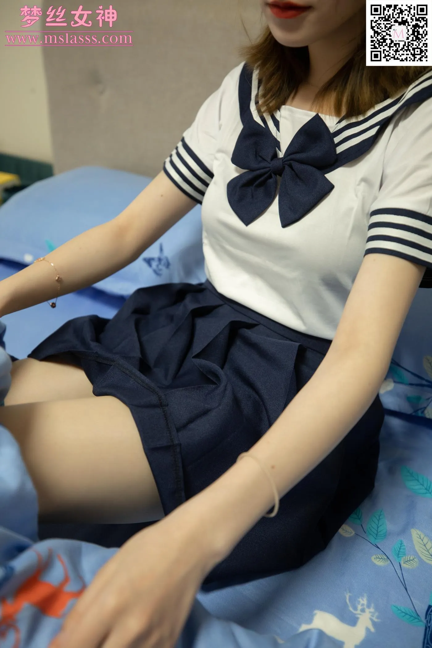 [MSLASS梦丝女神] 2020.06.08 NO.114 晓晓5 起床的少女 [64P]插图1